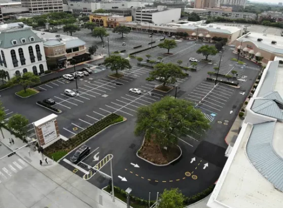 Prominent Shopping Center Sealcoat Application